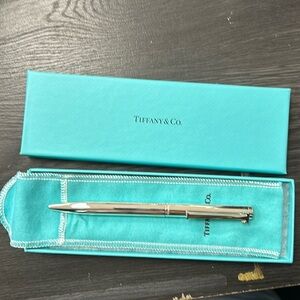 Authentic NIB Executive Tiffany & Co,, T-clip Sterling Silver Ballpoint Pen